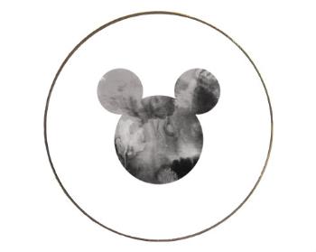 Magnet kulatý kov Mickey Mouse