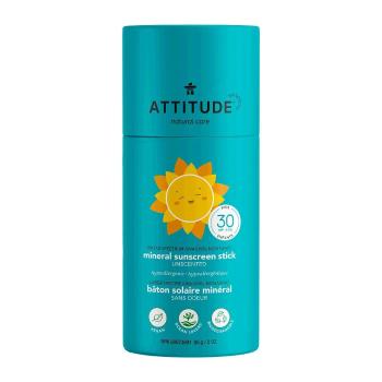 ATTITUDE Dětská 100% minerální ochranná tyčinka na celé tělo bez vůně SPF30 85 g