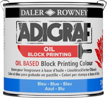 Daler Rowney Adigraf Block Printing Oil Barva na linoryt Blue 250 ml