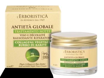 Erboristica Global Anti-Age Noční pleťový krém s rostlinným kolagenem 50 ml