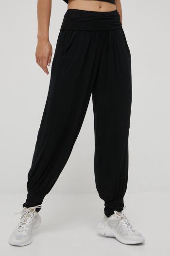 Kalhoty Deha dámské, černá barva, jogger, high waist