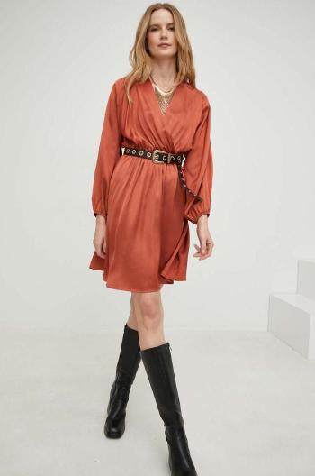 Šaty Answear Lab oranžová barva, mini