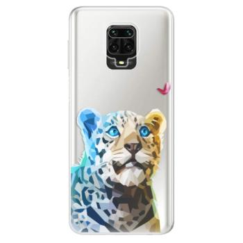 Odolné silikonové pouzdro iSaprio - Leopard With Butterfly - Xiaomi Redmi Note 9 Pro / Note 9S