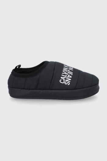 Pantofle Calvin Klein Jeans černá barva
