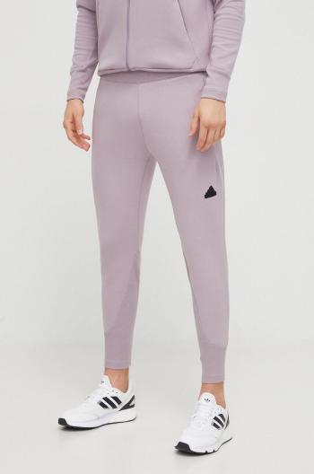 Tepláky adidas Z.N.E růžová barva, hladké, IR5214, IR5214