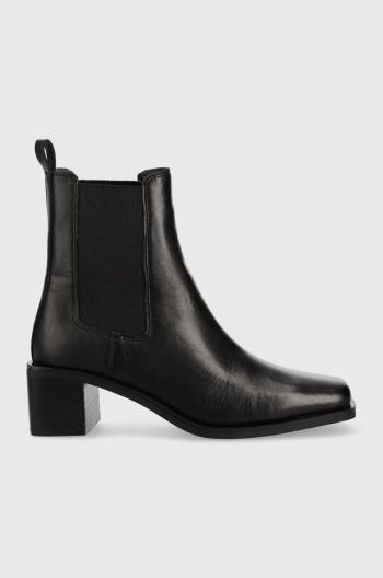 Kožené kotníkové boty Aldo Foal dámské, černá barva, na podpatku