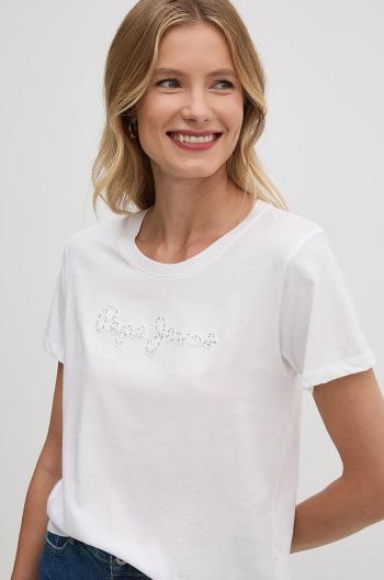 Bavlněné tričko Pepe Jeans ESPE bílá barva, PL505896