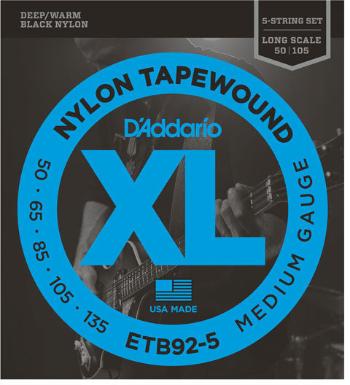 D'Addario ETB92 5 Struny pro 5-strunnou baskytaru