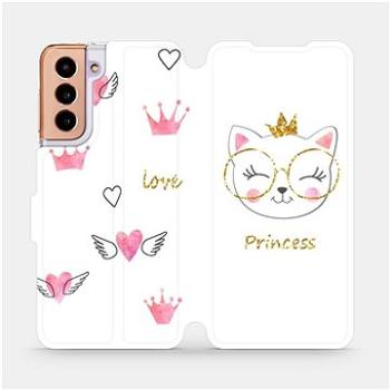 Flipové pouzdro na mobil Samsung Galaxy S21 5G - MH03S Kočička princess (5903516617074)