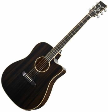 Tanglewood TW5 E BS Black Shadow Gloss Elektroakustická kytara Dreadnought