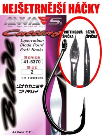 Awa-S Háčky Cutting Blade 5370 Black Nickel 10ks - vel.8