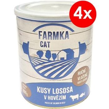 FARMKA CAT 800 g s lososem, 4 ks (8594025084098)