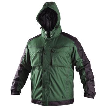 Canis Pánská zimní bunda 2v1 CXS IRVINE - Zelená / černá | S