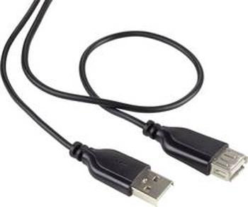 USB prodlužovací kabel Renkforce 1x USB 2.0 zástrčka ⇔ 1x USB 2.0 zásuvka 1 m, SuperSoft