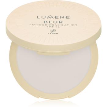 Lumene Blur kompaktní pudr a make-up 2 v 1 SPF 15 odstín No. 0 10 g