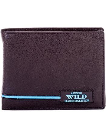černá pánská peněženka s modrým pruhem vel. ONE SIZE