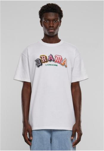 Mr. Tee Drama I choose Heavy Oversize Tee white - XS