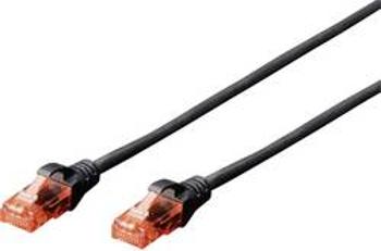 Síťový kabel RJ45 Digitus DK-1617-030/BL, CAT 6, U/UTP, 3.00 m, černá