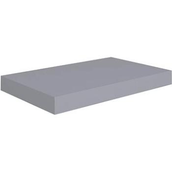 Shumee plovoucí nástěnná šedá 40×23×3,8 cm MDF, 323847 (323847)