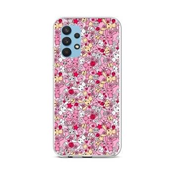 TopQ Samsung A32 silikon Pink Bunnies 61872 (Sun-61872)
