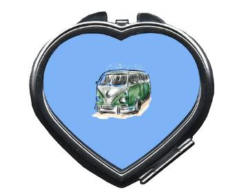 Zrcátko srdce Retro autobus