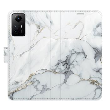 Flipové pouzdro iSaprio - SilverMarble 15 - Xiaomi Redmi Note 12S