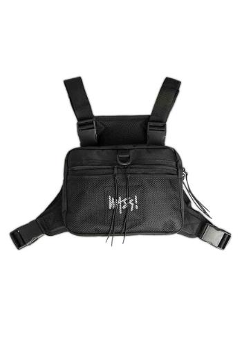 Mass Denim Chest Bag Signature black - UNI