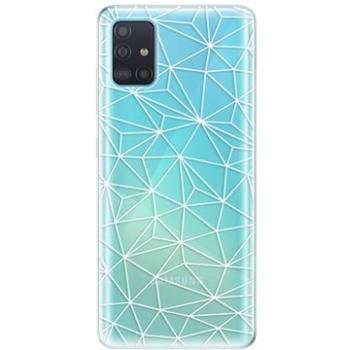 iSaprio Abstract Triangles 03 - white pro Samsung Galaxy A51 (trian03w-TPU3_A51)
