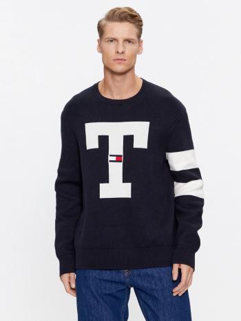 Tommy Jeans pánský tmavě modrý svetr - XXL (DW5)