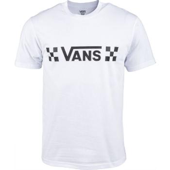 Vans MN VANS DROP V CHE-B Pánské tričko, bílá, velikost XXL