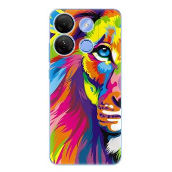 Odolné silikonové pouzdro iSaprio - Rainbow Lion - Infinix Smart 7