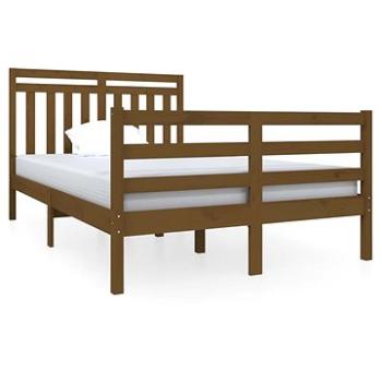 Rám postele medově hnědý masivní dřevo 120×190 cm Small Double, 3100627 (3100627)