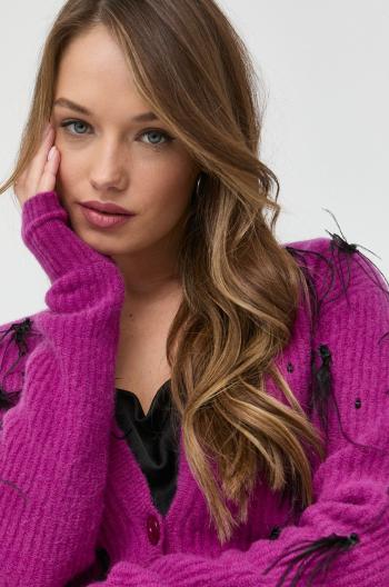Vlněný svetr Patrizia Pepe dámský, fialová barva
