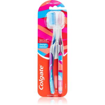 Colgate Slim Soft Advanced zubní kartáček ultra soft 2 ks