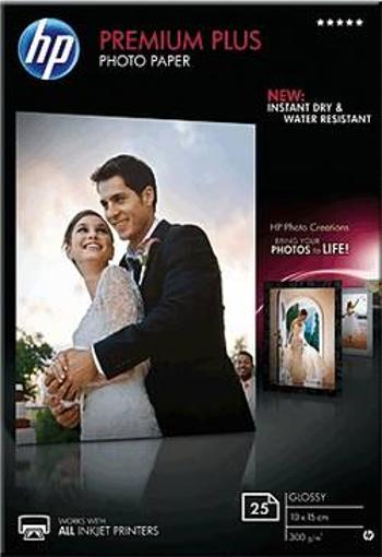 Fotografický papír HP Premium Plus Photo Paper CR677A, 10 x 15 cm, 25 listů, lesklý