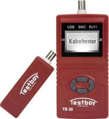 Tester kabelů Testboy Testboy 28 vhodný pro USB, RJ11, RJ45, BNC kabely