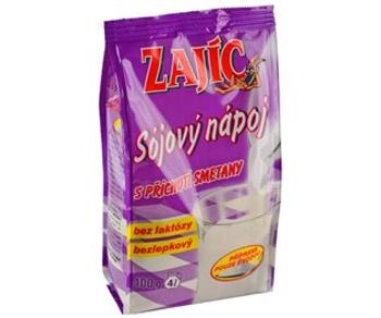 Zajíc Sójový nápoj s příchutí smetany sáček 400 g