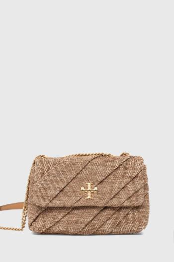 Kabelka Tory Burch Kira Draped Raffia Small béžová barva, 154828.211