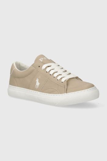 Dětské sneakers boty Polo Ralph Lauren béžová barva