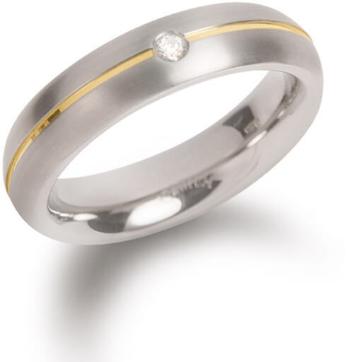 Boccia Titanium Titanový snubní prsten s diamantem 0130-06 52 mm