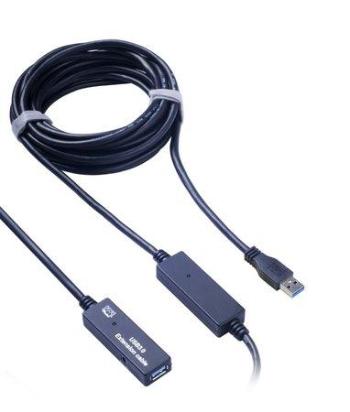 PremiumCord ku3rep10 USB 3.0 repeater a prodlužovací kabel A/M-A/F, 10m, ku3rep10