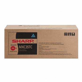 SHARP MX-C35TC - originální toner, azurový, 6000 stran