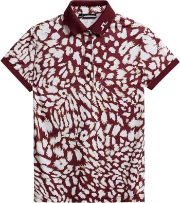 J.Lindeberg Tour Tech Print Glitch Leo Lime XL Polo košile