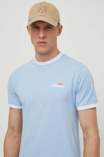 Bavlněné tričko Ellesse Meduno T-Shirt tmavomodrá barva, s aplikací, SHR10164