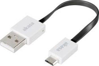 USB 2.0 kabel Akasa AK-CBUB16-15BK, 15.00 cm, černá