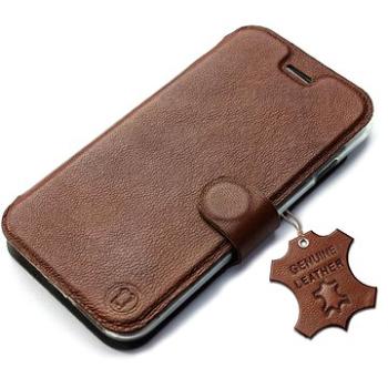 Mobiwear kožené flip pro Motorola Moto G32 - Hnědé (5904808245807)