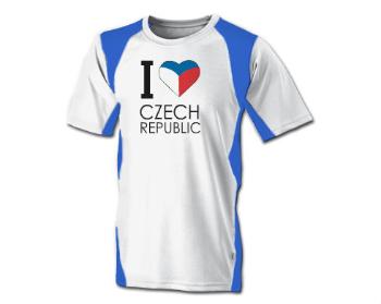 Funkční tričko pánské I love Czech republic