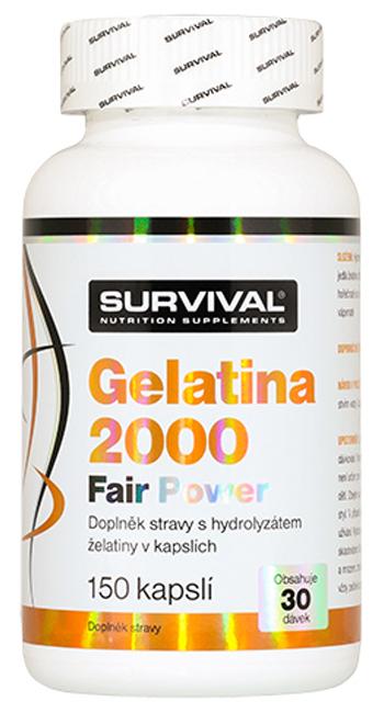 Survival Nutrition Gelatina 2000 Fair Power 150 kapslí