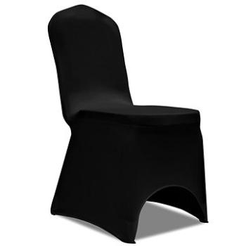 Potahy na židle napínací černé 18 ks 3051638