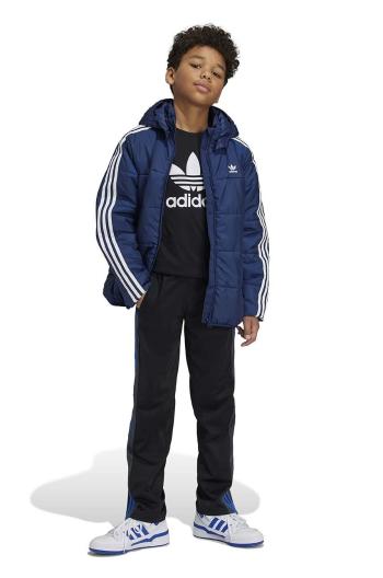 Dětská bunda adidas Originals PADDEDACKET tmavomodrá barva, IY7494